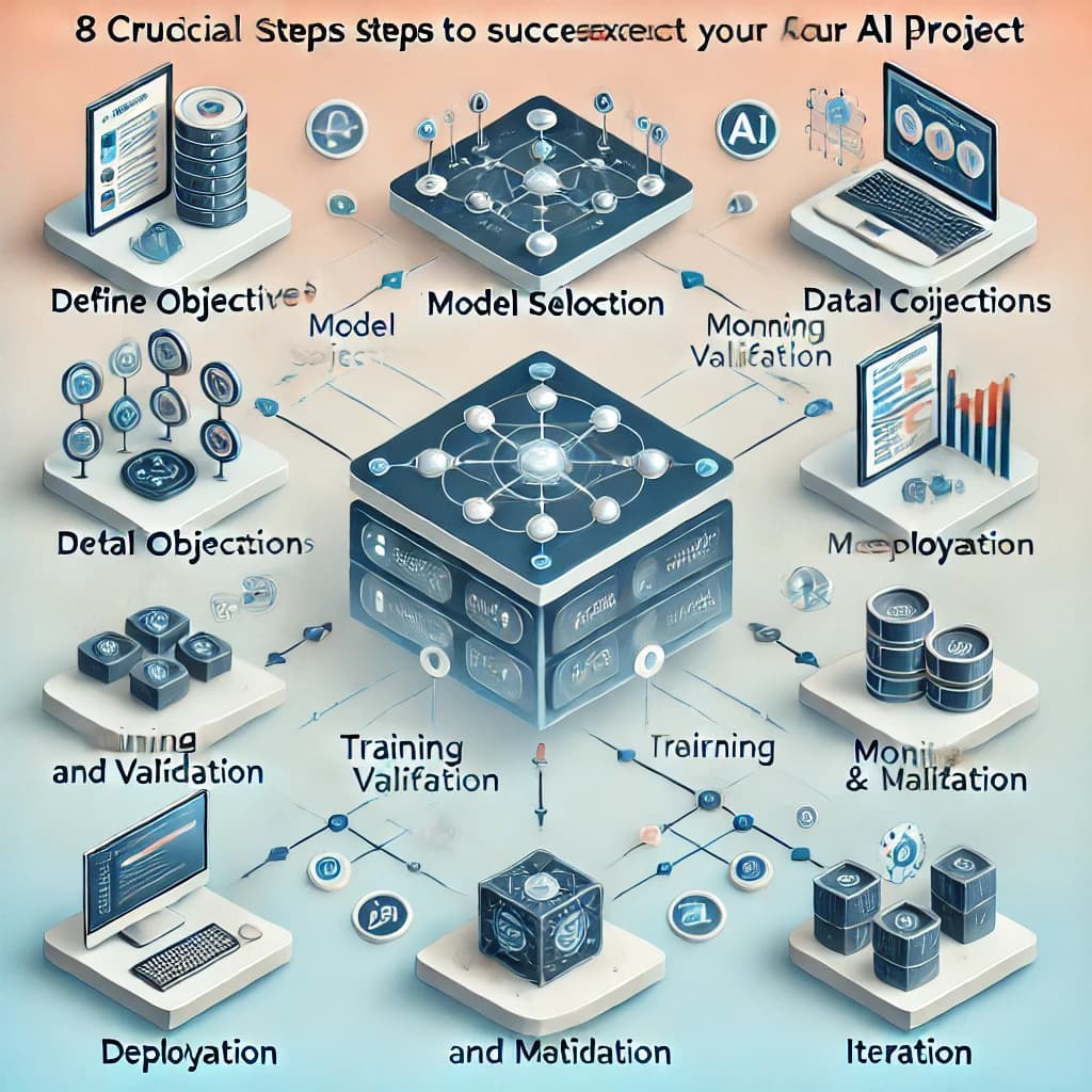 Les 8 étapes cruciales pour réussir votre projet IA